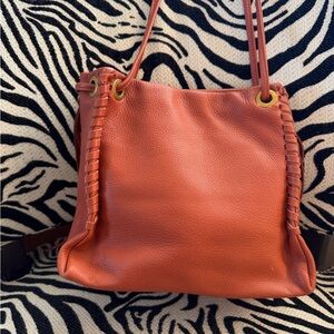 HOBO Burnt Orange Leather Shoulder Bag